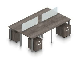 Driftwood Benching Stations Dividers Mobile Storage