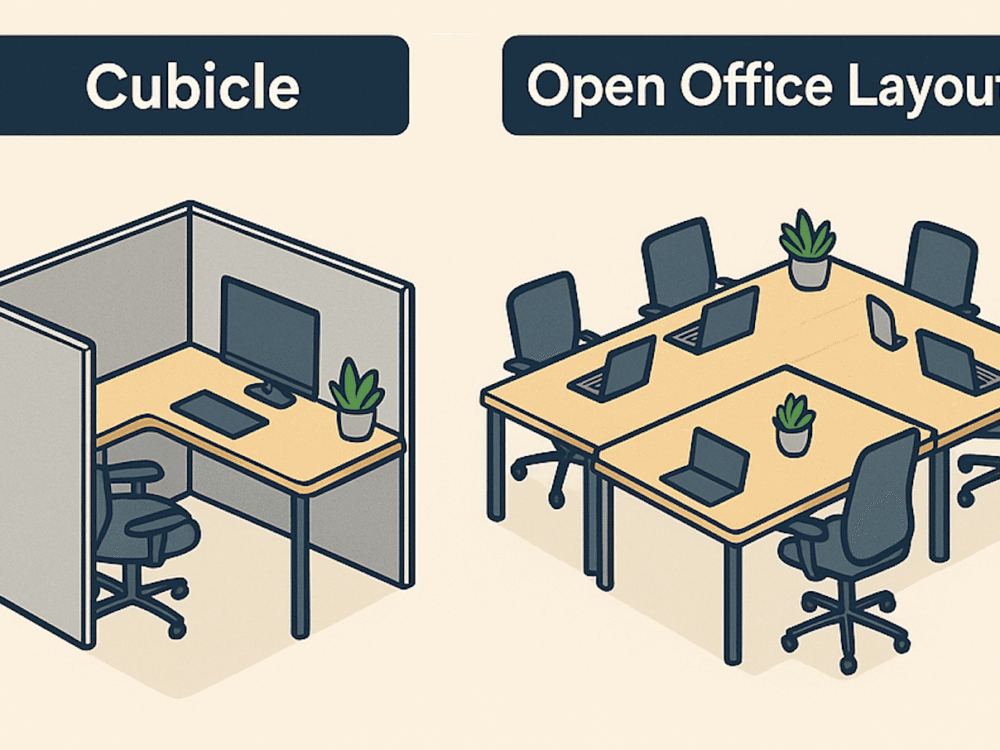 Workspace Design: Cubicle vs Open Office Layout Pros and Cons