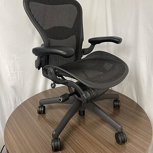 Herman Miller Aeron Size B ergonomic office chair, fully loaded with adjustable features.