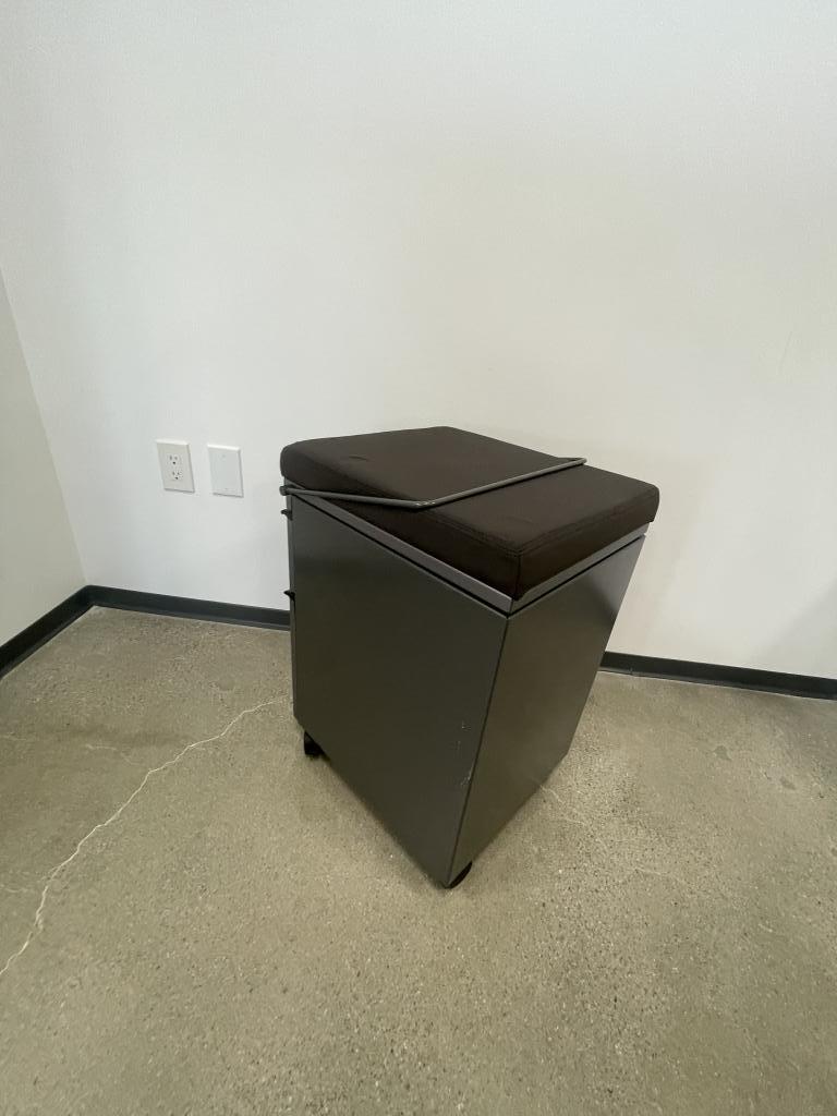 Knoll Box File mobile pedestal with cushion