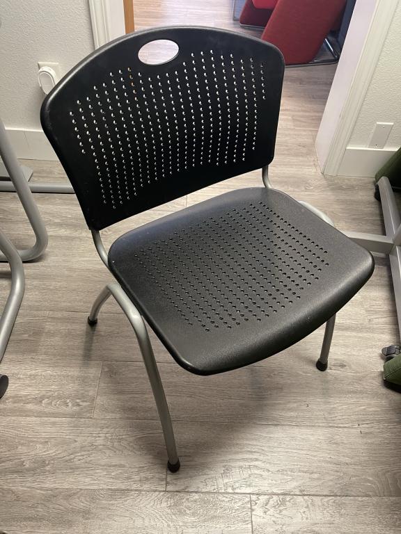 Sit On It black stacking chairs guest or cafe