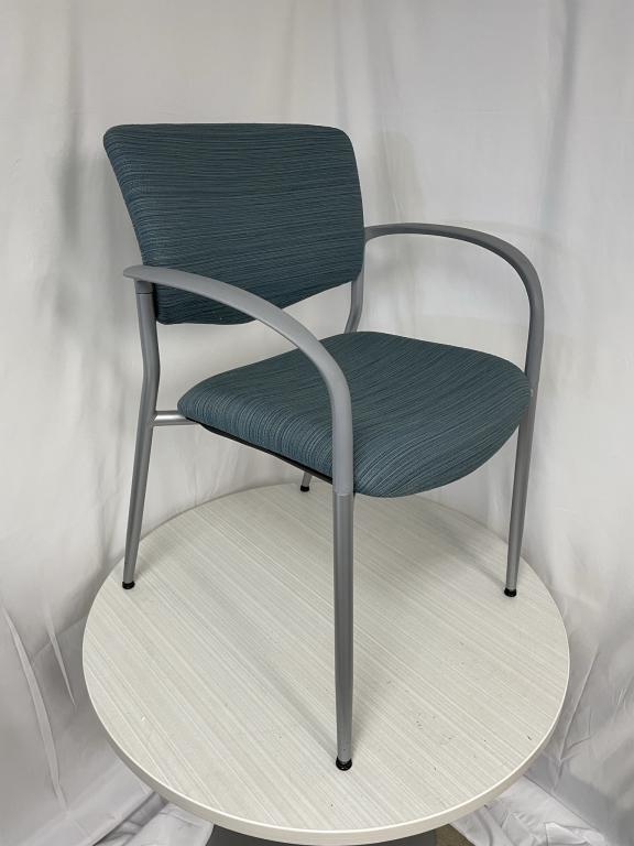 Trendway sky stacking blue guest chairs