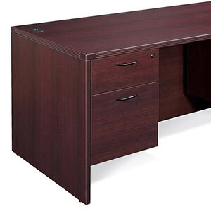 Elegant 60"x30" traditional desk with ped, perfect for office or home workspace.