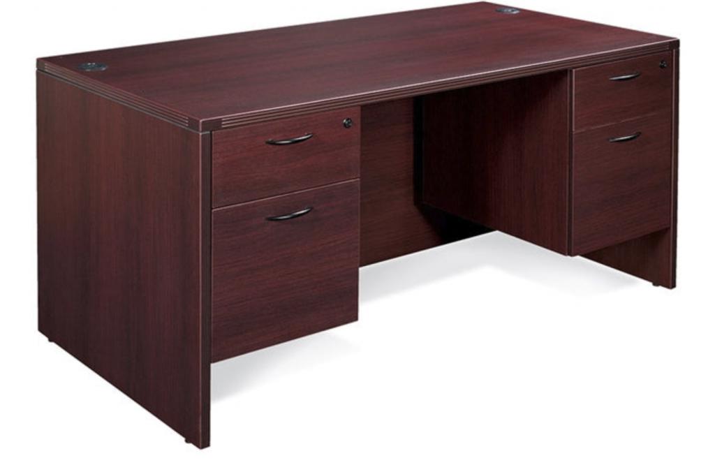6 Finishes in Traditional 60"x30" desk w/ped