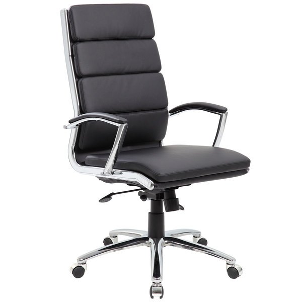 High Back Executive Office Chair with Ribbed Design for Comfort and Support.