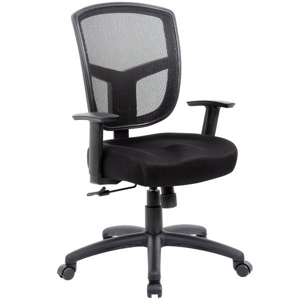 Office mesh task chair with ergonomic Y back design and tilt feature. Perfect for workspace comfort.