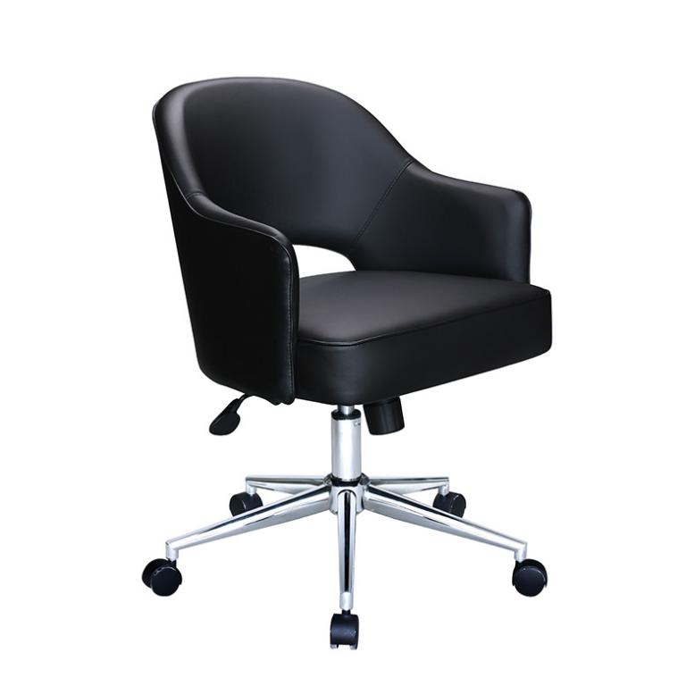 Boss Mid Century Black Conference Chair for modern office spaces. Comfortable, stylish, and durable.