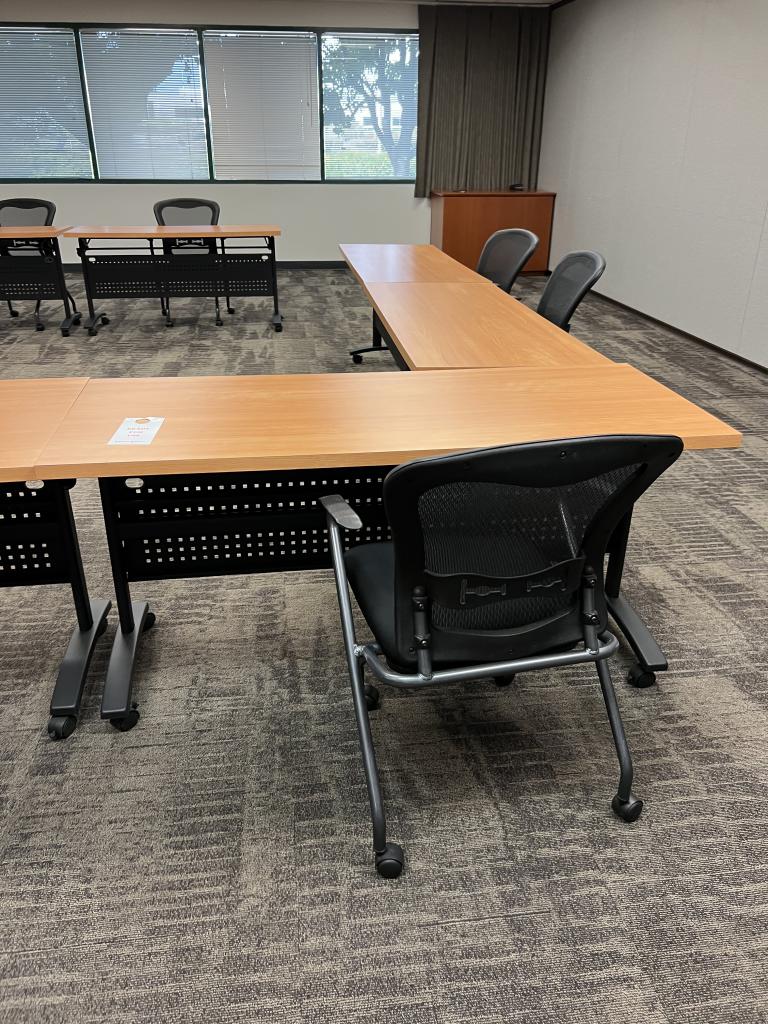 6'x2' Training Nesting Tables Walnut Top