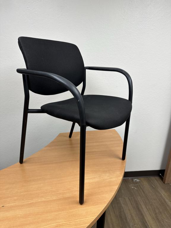 Sit On It Black on Black stacking chairs