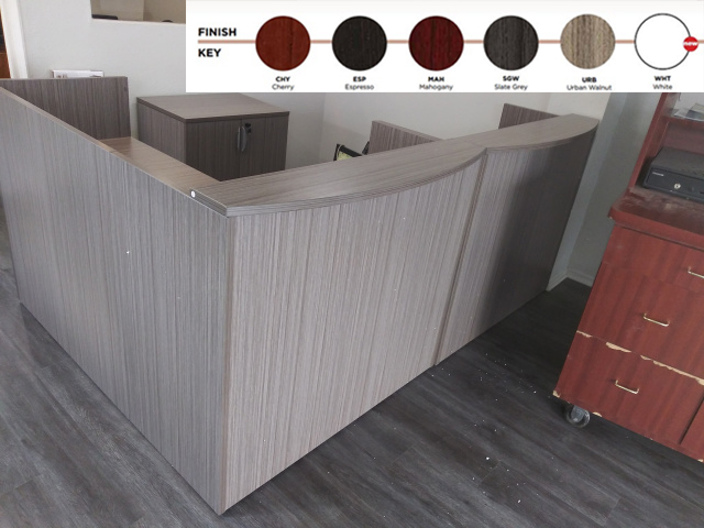 2 person 8'x6' Custom Reception desk