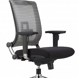 Ergonomic office chair with mesh back and adjustable armrests, perfect for workspace comfort and sup.