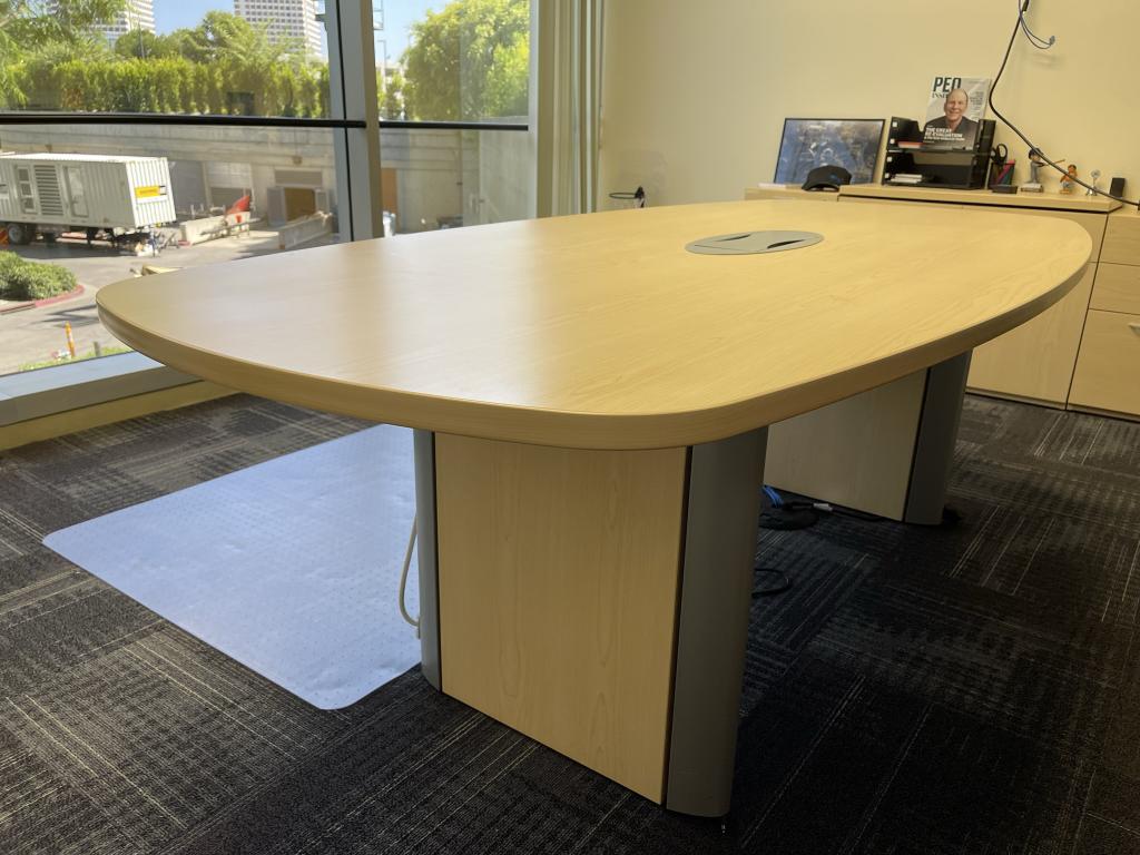 Teknion 6' Maple Powered Conference Table