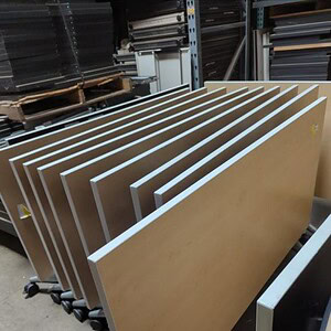 Nesting tables by Steelcase Coalesse, 72"x30", ideal for versatile office or conference room setups.