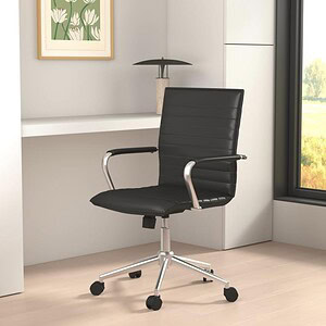 Herman Miller inspired black office chair with sleek design, ergonomic comfort, and modern style for.