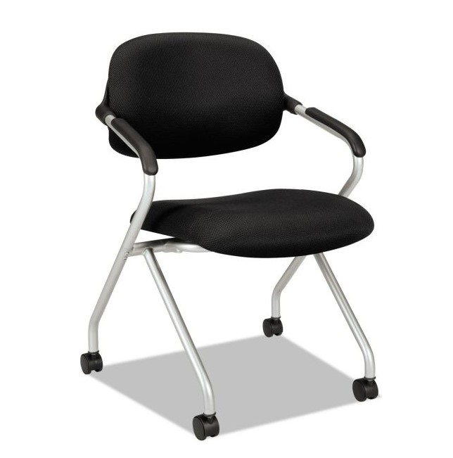 Hon Basyx nesting chairs black W/Steel Frame