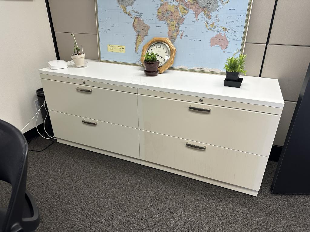 Trendway 6' White credenza