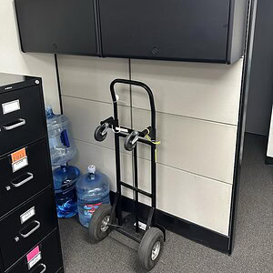 Overhead Flipper Black for Ethospace cubicles at Cube World USA.