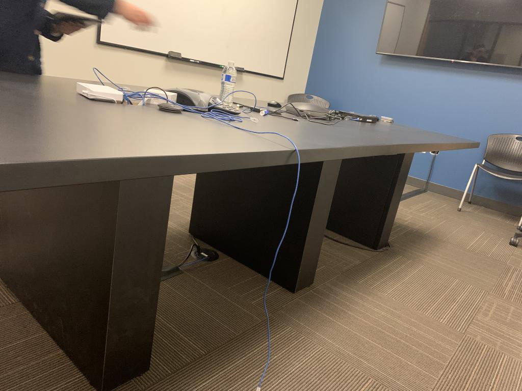 12' Black Steelcase Payback 3 Base W/Power