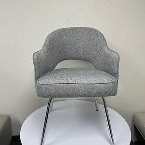 Boss Granite Linen Guest Chair with modern design and comfortable upholstery.