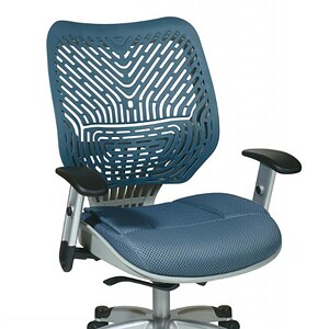 Ergonomic OS SpaceFlex back manager's chair for office comfort and support.