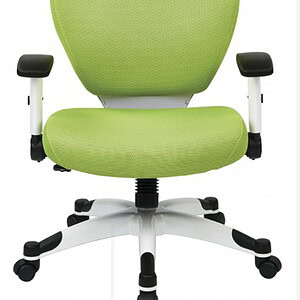 Office Star green ergonomic manager's chair for office comfort and support.