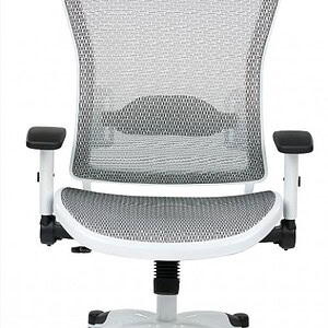 Office Star Grey Mesh Executive Chair for Office Comfort.