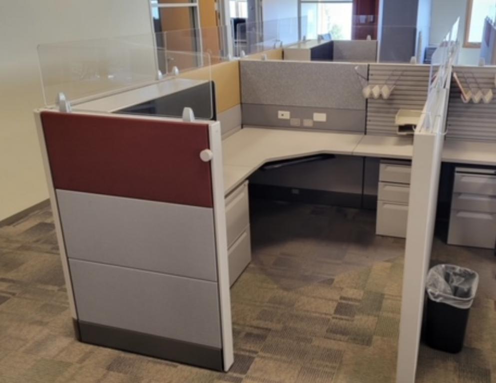 Herman Miller Ethospace 6'x6'x54" Grey- Glass