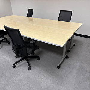 Nesting 4-piece table set by Steelcase with 10x5 dimensions, ideal for collaborative workspaces.
