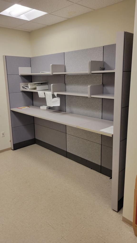 86" Tall HM Ethospace Shelf & Works Station