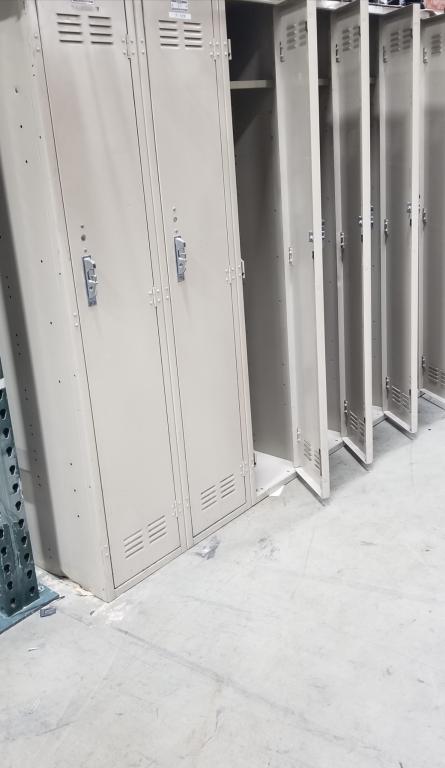 6 tier metal lockers 6x6 tall beige