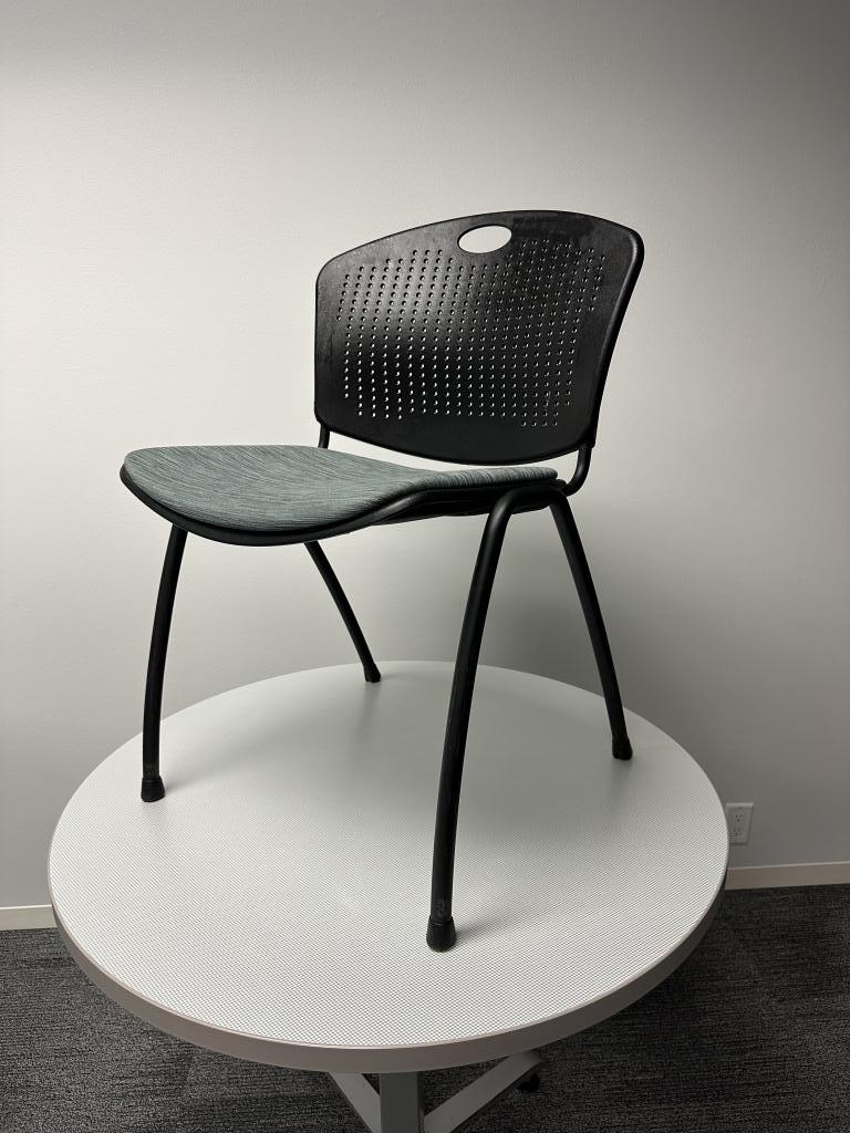 Sit on it grey blue black frame guest chairs