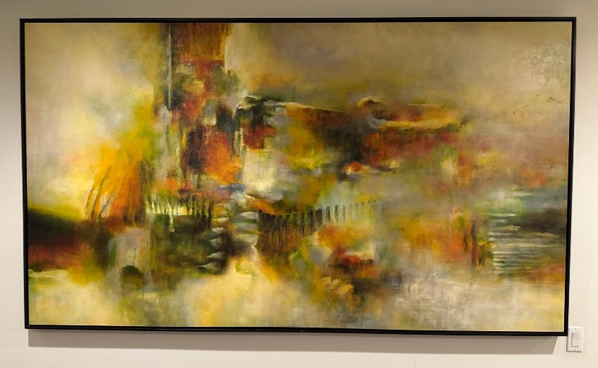 96"x56" Melted Sands Abstract Art