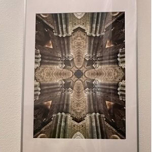 Elegant geometric wall art print for modern decor.