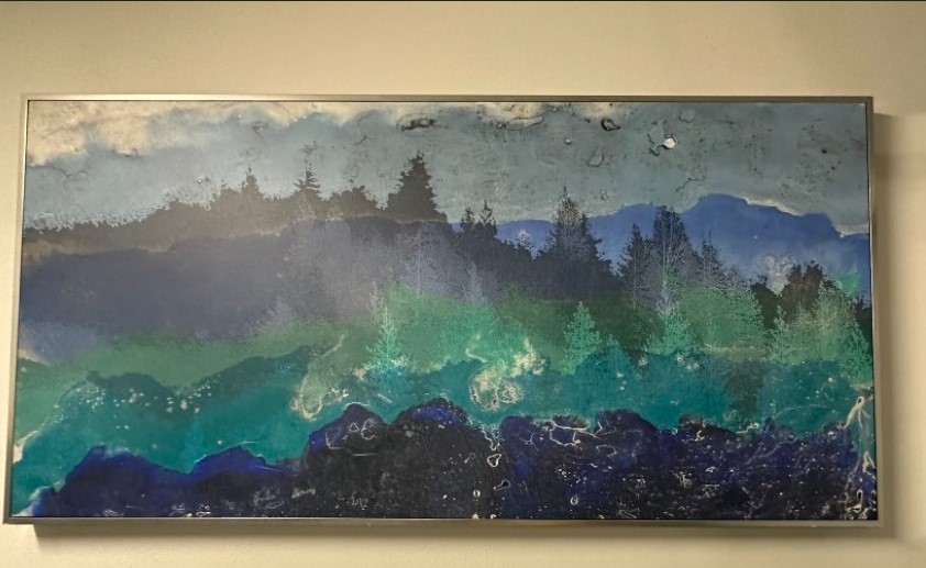 72"x36" Frozen Forest Canvas Large #1