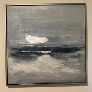 Abstract Ocean #1 - Modern wall art piece with calming ocean tones.