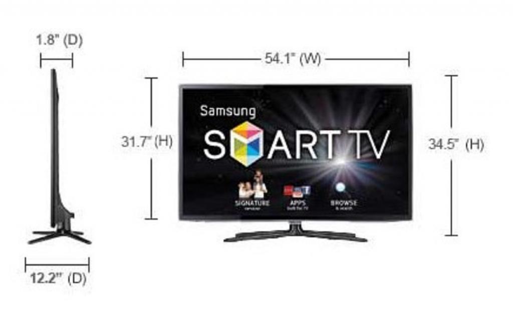 60" Smart TV Samsung un60es1000f