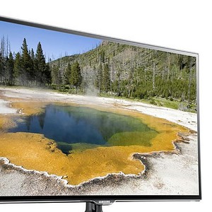 Samsung 46-inch Slim 3D LED HDTV with vibrant display and sleek design.