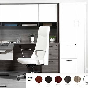 Adjustable height modern executive desk for ergonomic workspace comfort and productivity.