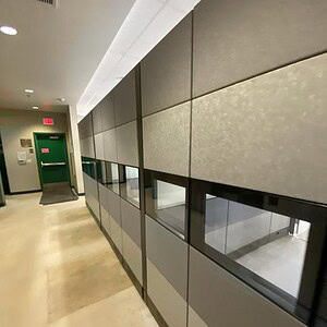Herman Miller Ethospace 86" tall room divider in modern office setting.