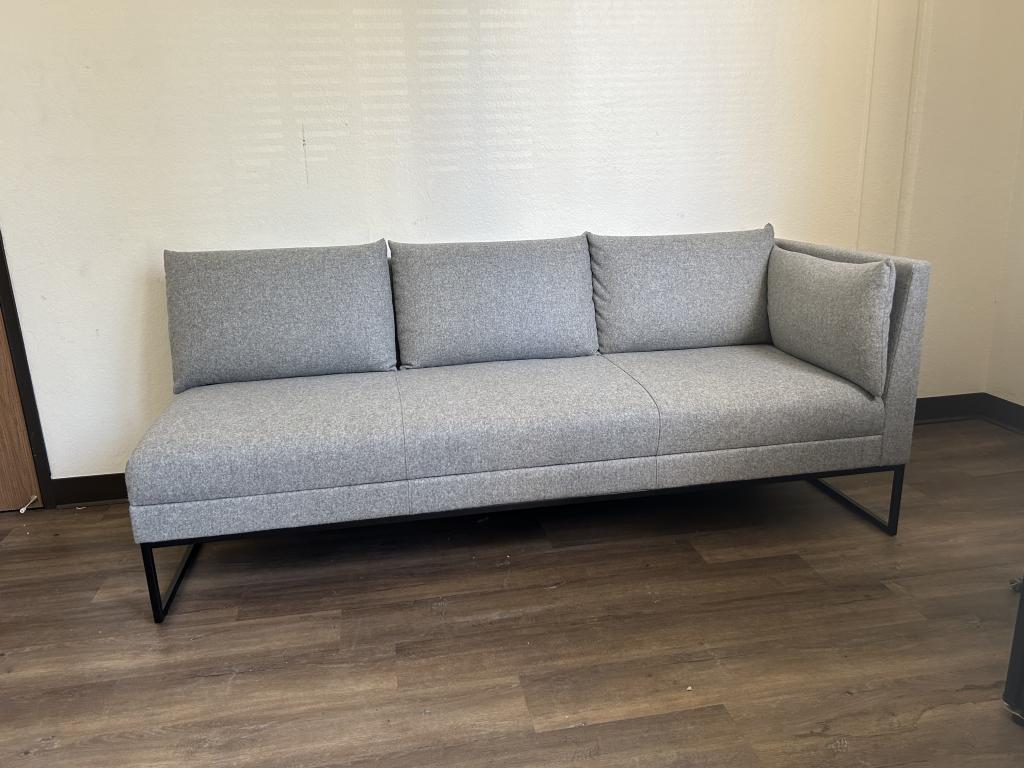 Steelcase Grey Wolf & Steel Base Mid Century