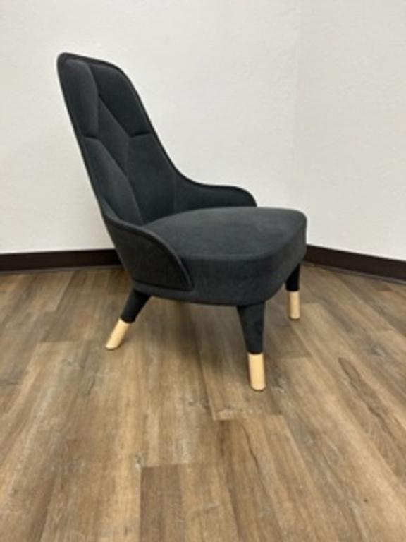 Hightower Quilted Grey Accent-Guest Chair