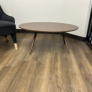 Modern espresso-colored Davis occasional table with sleek 3x2 design for living room decor.