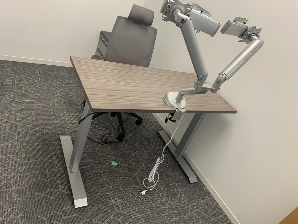 OS 4x2 Driftwood Height Adjustable Table