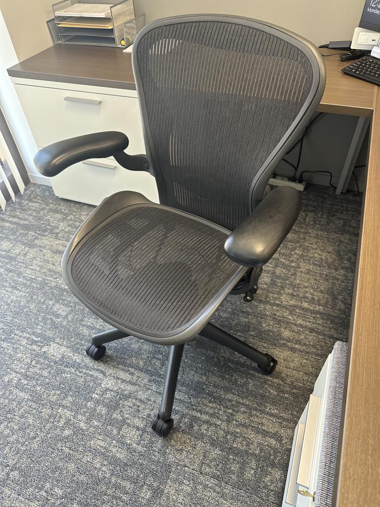 Aeron by Herman Miller size C Two Paddle