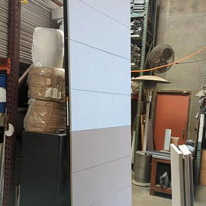 Ethospace 120-inch floor-to-ceiling dividers for modern office spaces.