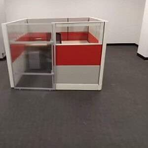 Herman Miller Ethospace 6x6x54T sliding door office partition system.