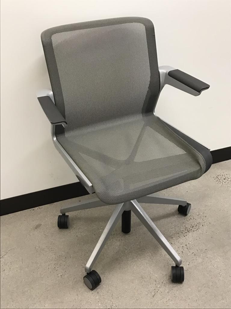 Allsteel Mesh back grey with silver frame