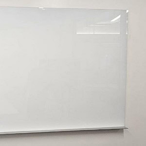 Clarus 8x4 glass magnetic whiteboard for offices and classrooms.
