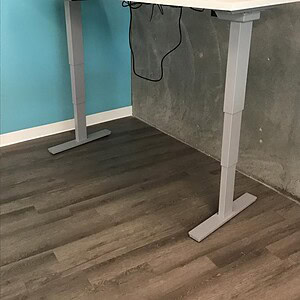 Haworth & Autonomous 72x24 height adjustable desk for ergonomic workspace.