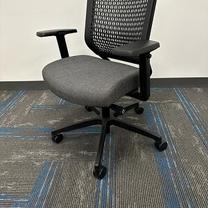 OFS Genus task chair with ergonomic design, breathable mesh back, and adjustable features for optima.